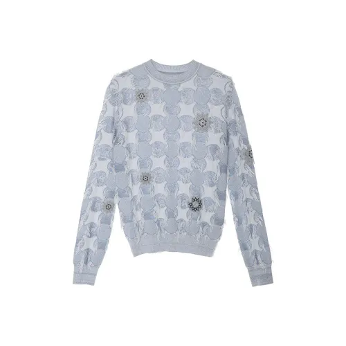 LIANCAN Свитер Женский Белый Синий