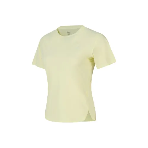 Asics SS25 Стандартная футболка женская желтая