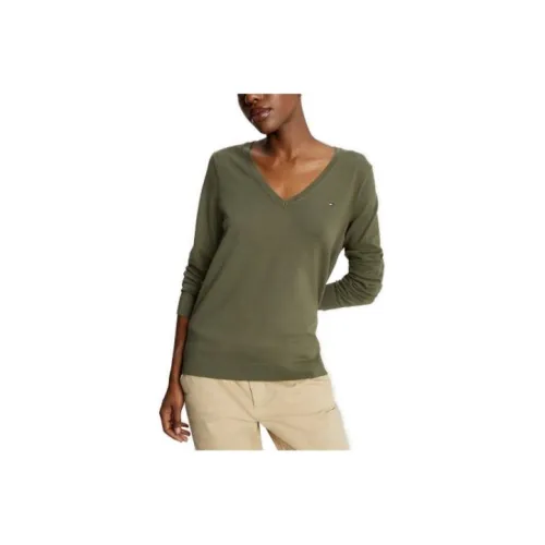 Tommy Hilfiger Оливковые Женские Свитеры