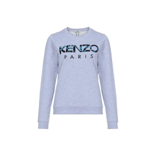 KENZO Letter Logo Светло-серый Женские Свитшоты