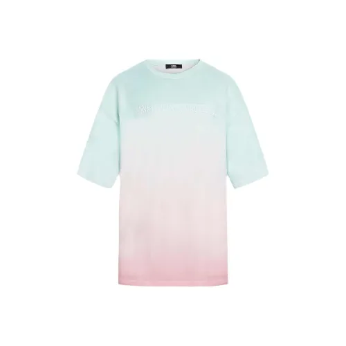 Karl Lagerfeld Рукав с спущенным плечом T-рубашка Женская Серого цвета