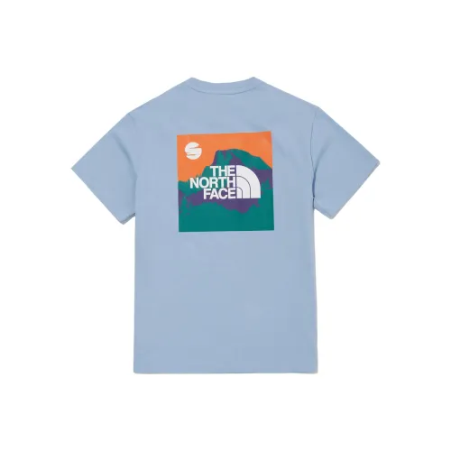 THE NORTH FACE T-Shirt Женская Персиково-Синий