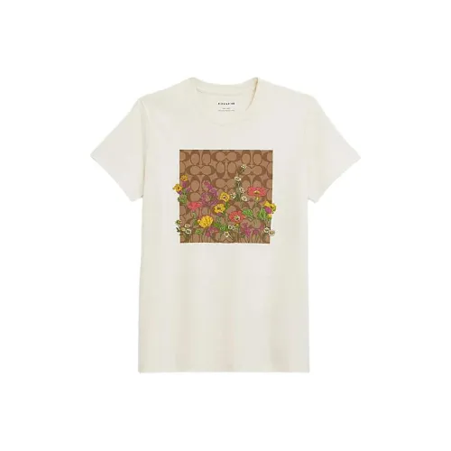 COACH SS24 T Рубашка Женская Белая