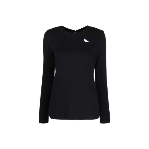 3,1 Phillip Lim Круглый вырез Облегающий Длинный рукав Свитер Женский Черный