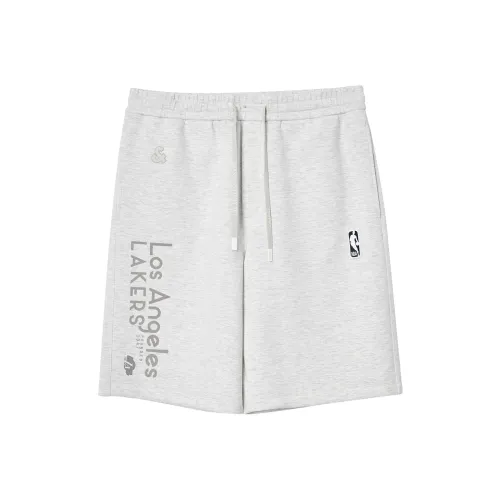 JACK JONES· x NBA Повседневные шорты Мужские G01 Лаймово-серый Фотиния-серый