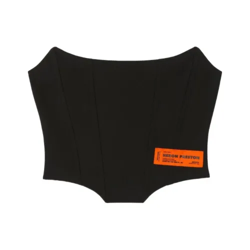 HERON PRESTON Черные Женские Топы без бретелек