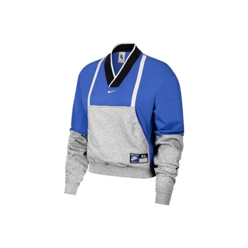 NIKE Голубо-серый Женские Свитшоты