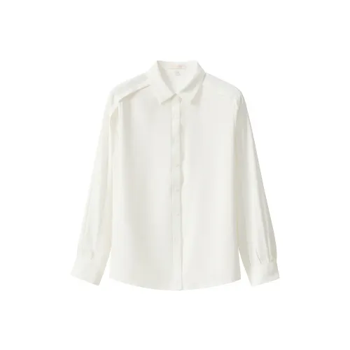 LUOMENG Белые Женские Рубашки