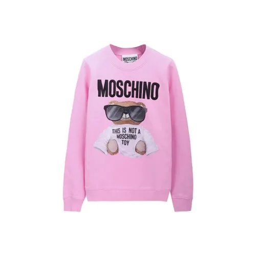 MOSCHINO Розовые Женские Свитшоты