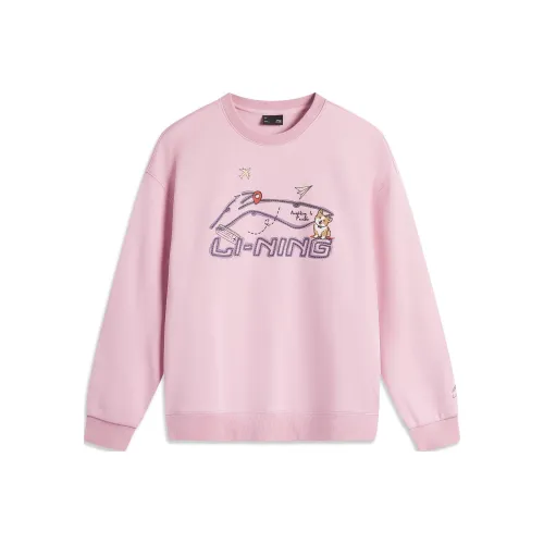 LINING Sports Fashion Collection Толстовка Женская Прозрачно-Розовая