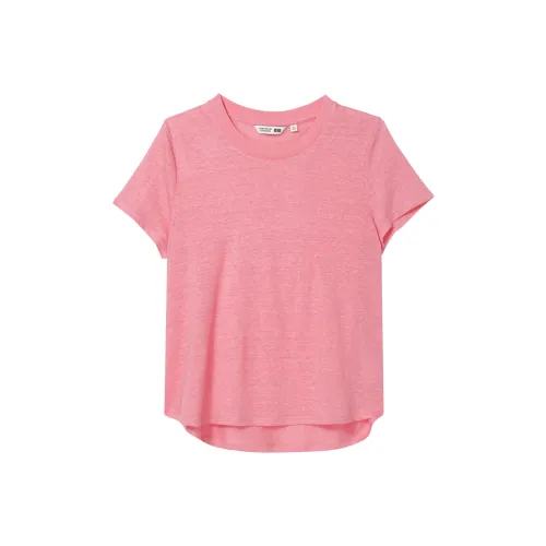 UNIQLO X CDC Co Бренд T Рубашка Женская Розовая