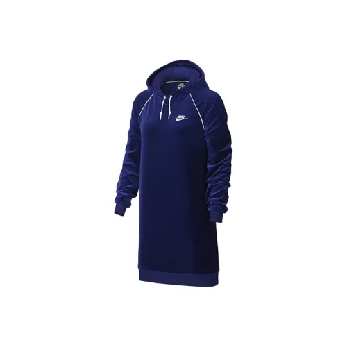 NIKE Синий Женские Свитшоты