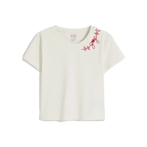 GAP Серый Белый Женские Футболки