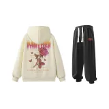 Комплект (Хаки Свитшот + Черные Спортивные Штаны)