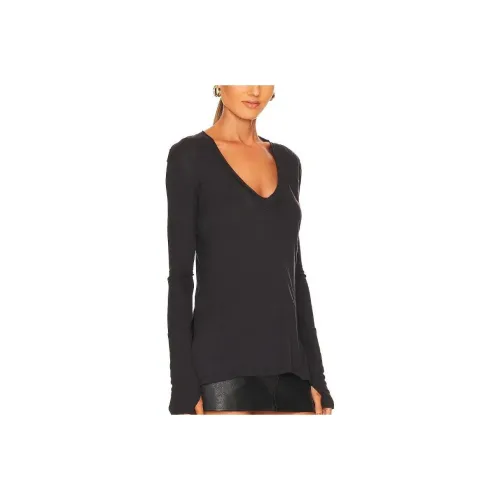 FREE PEOPLE Черные Женские Т-рубашки