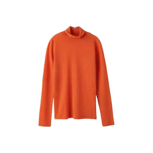 RECTO FW24 Покрытие Rc Жаккард Логотип Черепаха Шея Топ Свитер Женские Апельсин Апельсин