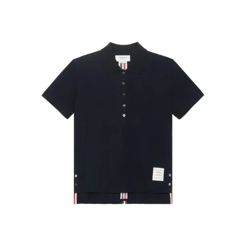THOM BROWNE Темно-синий Женское Поло