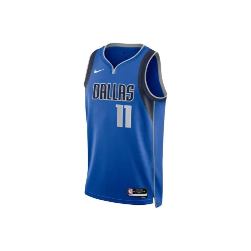 NBA Dallas Mavericks Nike Icon Edition Баскетбольная Джерси Унисекс Синий