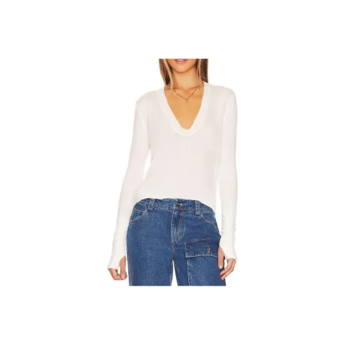 FREE PEOPLE Белые Женские Рубашки