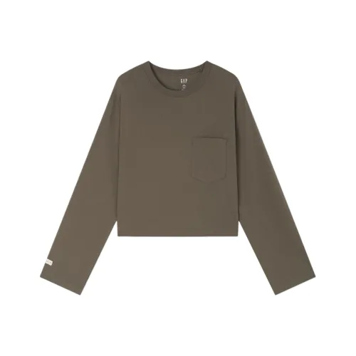 GAP совместная брендированная рубашка женская цвет древесный коричневый