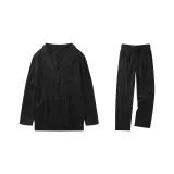 Комплект (Черный топ + Черные штаны)