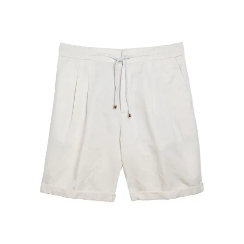 BRUNELLO CUCINELLI Белые Мужские Повседневные Шорты