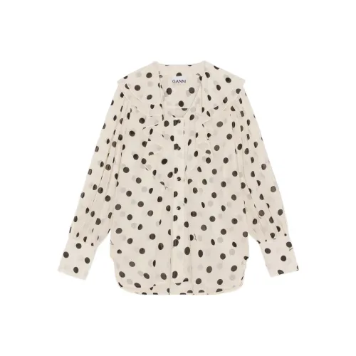 GANNI Белые Женские Рубашки