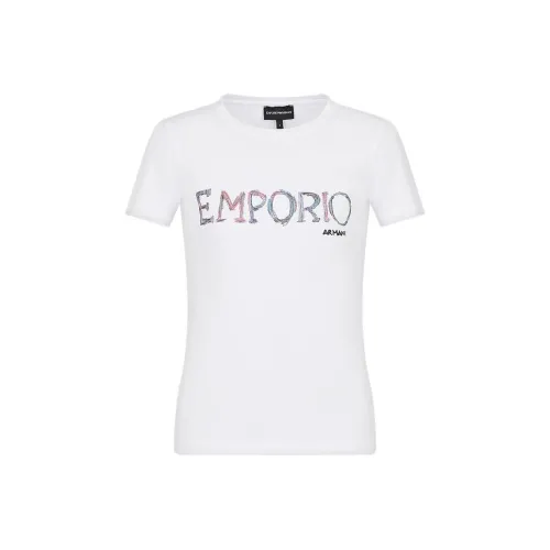 EMPORIO ARMANI Белые Женские Футболки