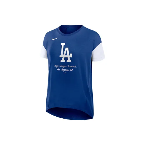 nike x MLB Dri-Fit Los Angeles Dodgers T-Shirt Женская Морской Синий