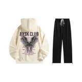 Комплект (абрикосовый топ+черные брюки)