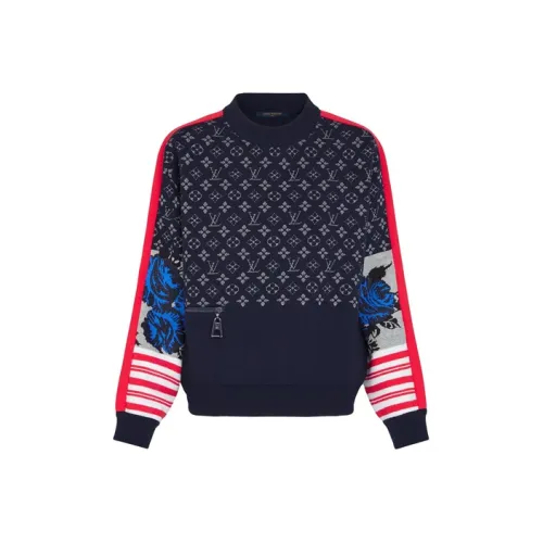 LOUIS VUITTON Кашемир Свитер Женский Темно-синий