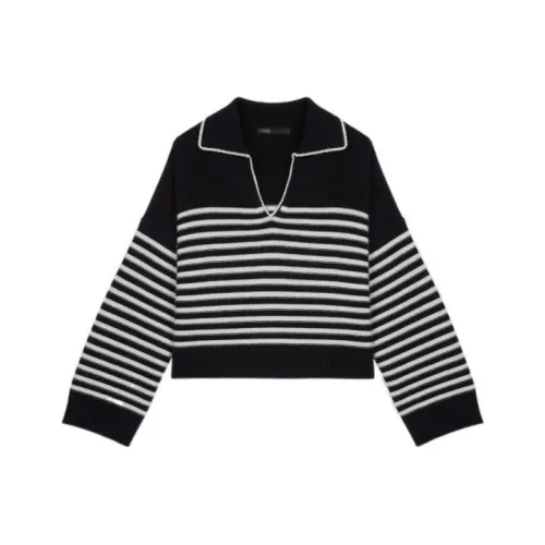 Maje Черный Женские Кашемировые Свитеры