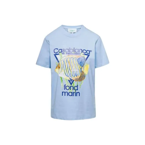 CASABLANCA Светло-синие Женские футболки