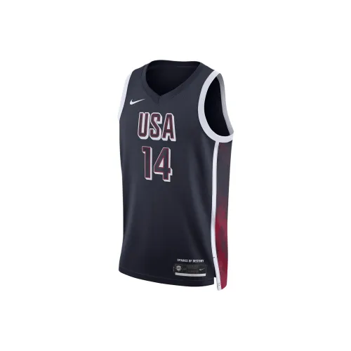 Nike USA Basketball Olympic Team Series Dri FIT Баскетбольная Джерси Мужская Морская