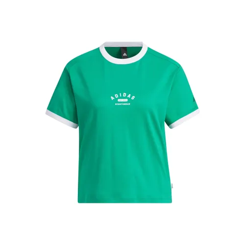 Adidas Рукав с спущенным плечом T-рубашка Женская