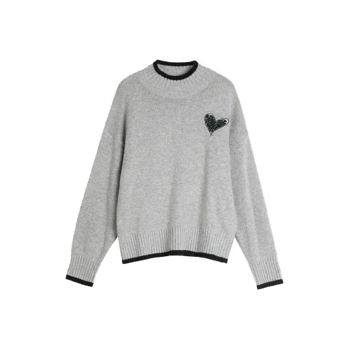 ELLE Свитер Женский Средний Серый