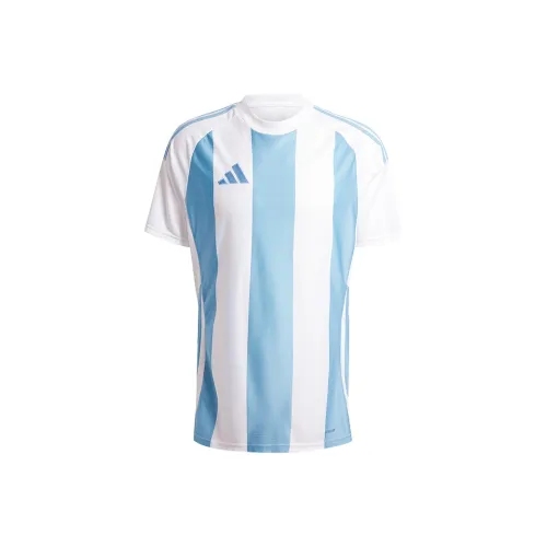 Adidas Полосатый 24 JSY Футбол Джерси Мужской Синий Белый
