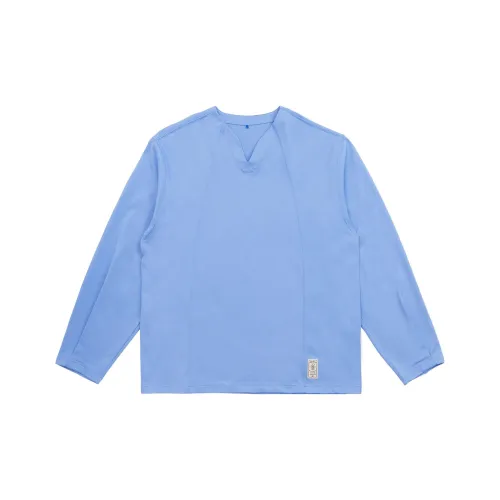 ADER ERROR ADER ERROR Through Editism Series Светло-синие Женские Рубашки T