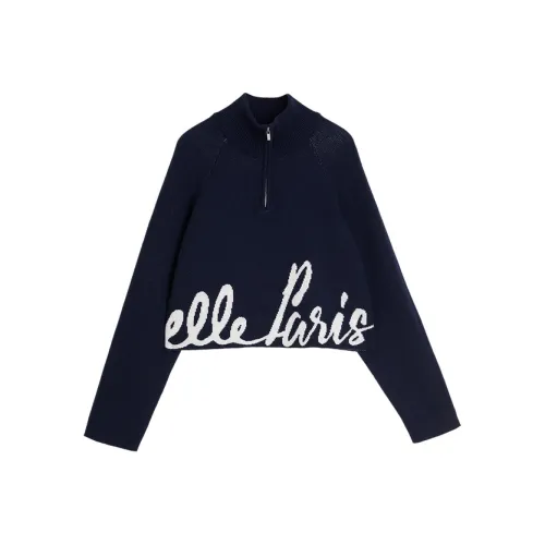 Elle Темно-синий Женские Свитеры