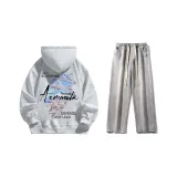 Set (Премиум Серый Стандартное Издание + Светло-Синие Джинсы)