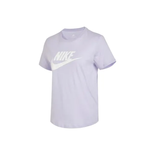Nike Комплект с короткими рукавами T-Shirt Женская Фиолетовый