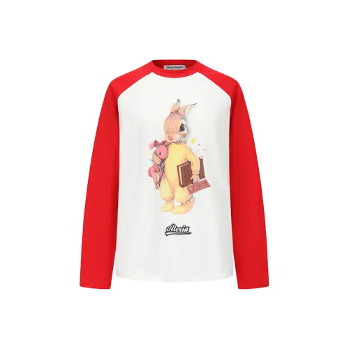Alexia Sandra Rabbit series Реглан рукав T-рубашка Унисекс