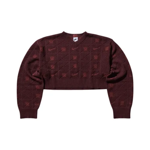 Nike Clothing Бордово-красные Женские Свитеры