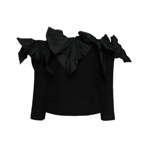 Oscar De La Renta SS24 Рубашка Женская Черная