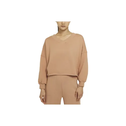 NIKE Коричневые Женские Свитшоты