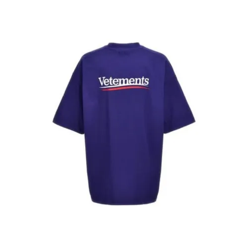 Vetements Синие Женские Футболки