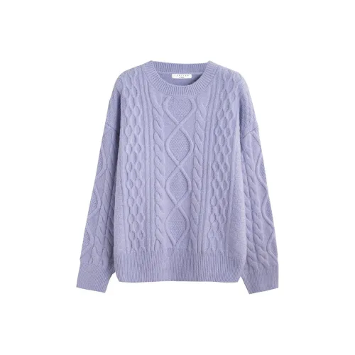 Tonlion Свитер Женский Светло-фиолетовый