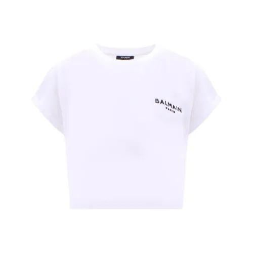 BALMAIN SS23 T-рубашка Женская Белая