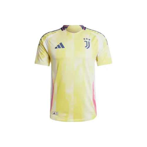 Adidas Juventus SS24 Футбол Джерси Мужской Желтый Белый