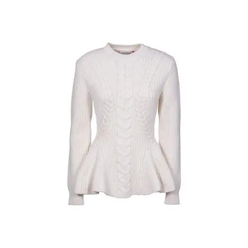 Alexander McQueen Белые Женские Свитеры